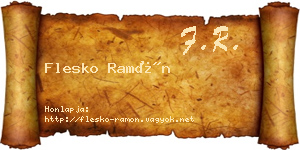 Flesko Ramón névjegykártya
